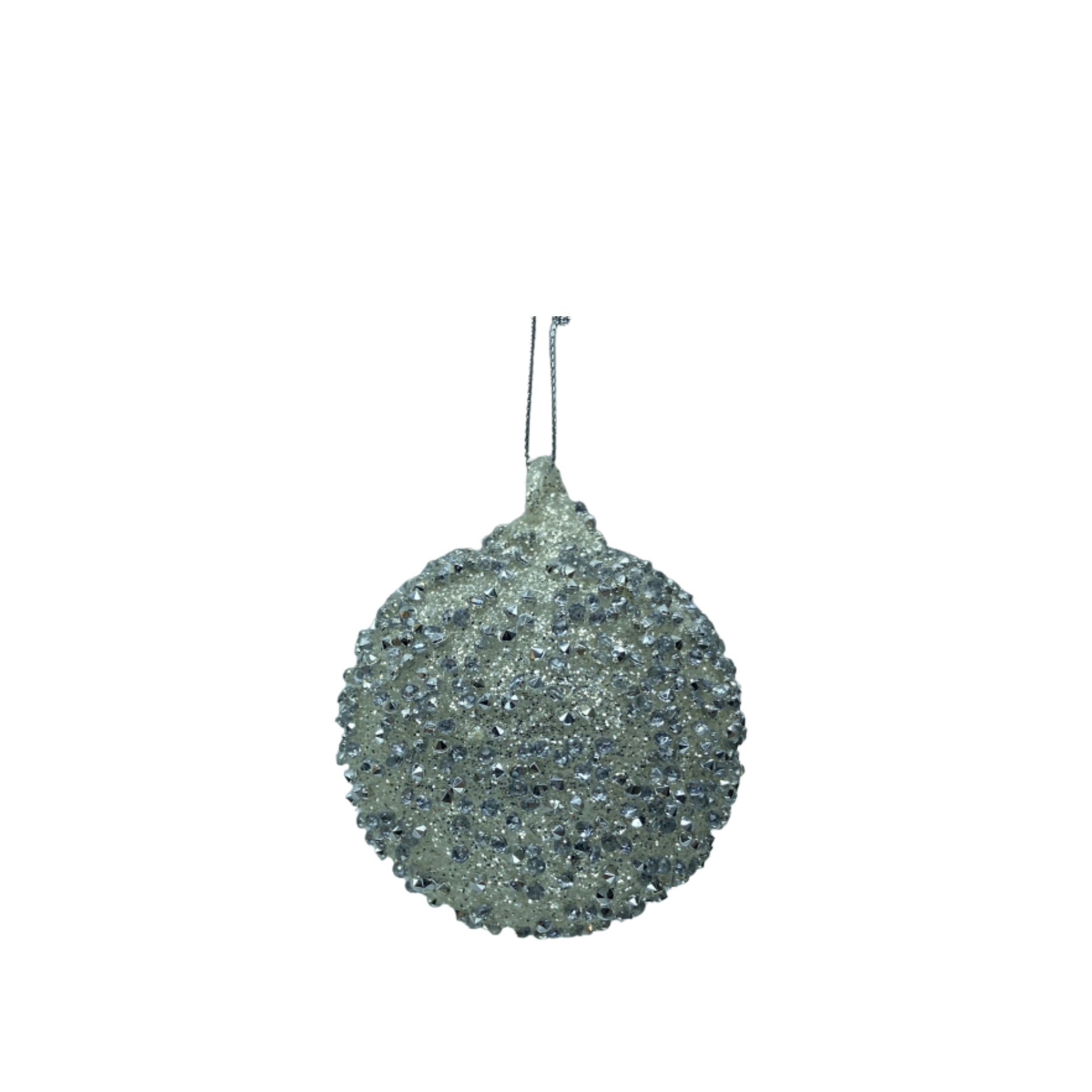 Glaskugle glitter 4 stk